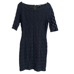 Banana Republic Navy Lace Mini Dress